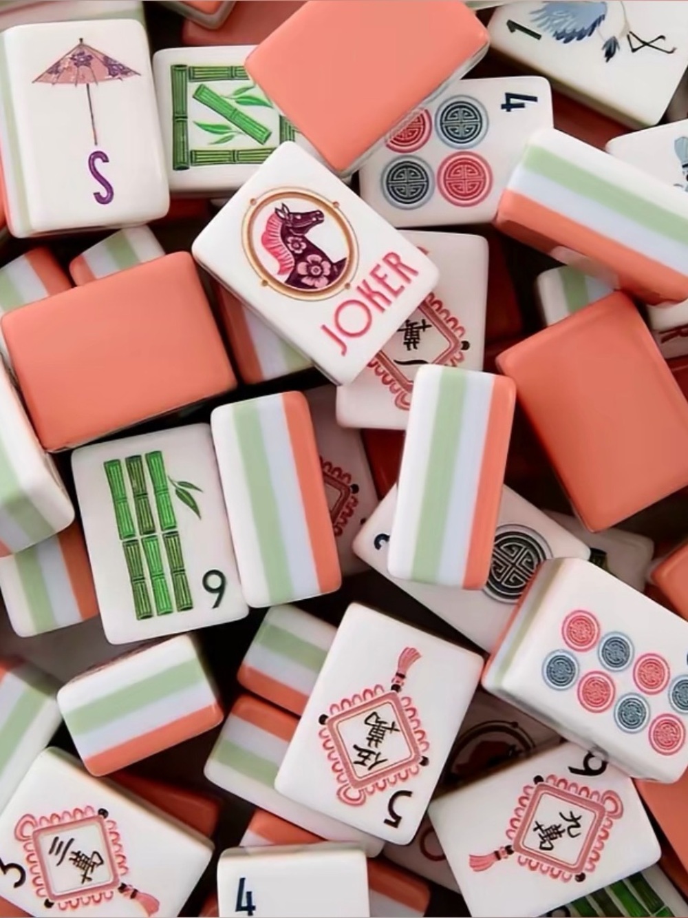 Classic Mahjong Tile Set - Classic & Character Designs